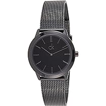  Shop Authentic Calvin Klein Minimal Black Dial Black Mesh Bracelet Watch for Men - K3M224B1 - Luxxuri