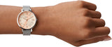  Shop Authentic Fossil Jacqueline Mother of Pearl White Dial Gold Mesh Strap Watch for Women - ES4352 - Luxxuri