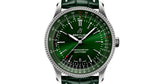  Shop Authentic Breitling Navitimer Automatic 41mm Green Dial Green Leather Strap Watch for Men - A17326361L1P1 - Luxxuri