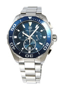  Shop Authentic Tag Heuer Aquaracer Blue Dial SIlver Steel Strap Watch for Men - CAY111B.BA0927 - Luxxuri