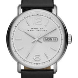  Shop Authentic Marc Jacobs Fergus White Dial Black Leather Strap Watch for Men - MBM5076 - Luxxuri