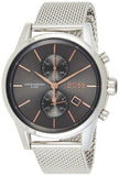  Shop Authentic Hugo Boss Jet Chronograph Grey Dial Silver Mesh Bracelet Watch for Men - 1513440 - Luxxuri