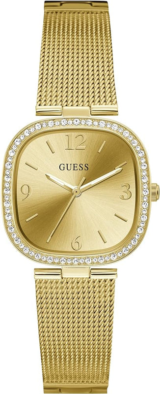  Shop Authentic Guess Tapestry Diamonds Gold Dial Gold Mesh Bracelet Watch for Women - GW0354L2 - Luxxuri