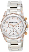  Shop Authentic Michael Kors Blair Chronograph Silver Dial Silver Steel Strap Watch for Women - MK5459 - Luxxuri