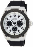  Shop Authentic Guess Legacy White Dial Black Rubber Strap Watch For Men - W1049G3 - Luxxuri