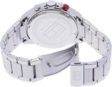  Shop Authentic Tommy Hilfiger Hudson Chronograph Quartz Blue Dial Silver Steel Strap Watch For Men - 1791228 - Luxxuri