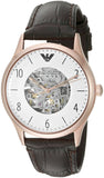  Shop Authentic Emporio Armani Meccanico White Dial Brown Leather Strap Watch For Men - AR1920 - Luxxuri
