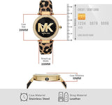  Shop Authentic Michael Kors Parker Black Dial Cheetah Print Brown Leather Strap Watch For Women - MK4723 - Luxxuri