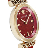  Shop Authentic Versace Greca Meander Red Dial Red Leather Strap Watch for Women - VELW00320 - Luxxuri
