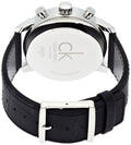  Shop Authentic Calvin Klein City Chronograph Black Dial Black Leather Strap Watch for Men - K2G271CX - Luxxuri