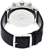  Shop Authentic Calvin Klein City Chronograph Black Dial Black Leather Strap Watch for Men - K2G271CX - Luxxuri