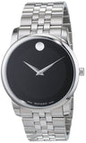  Shop Authentic Movado Museum Classic Black Dial Silver Steel Strap Watch For Men - 606504 - Luxxuri