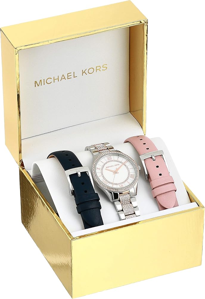  Shop Authentic Michael Kors Lauryn Quartz Mother of Pearl White Dial Two Tone Steel Strap Watch For Women - MK4366 - Luxxuri