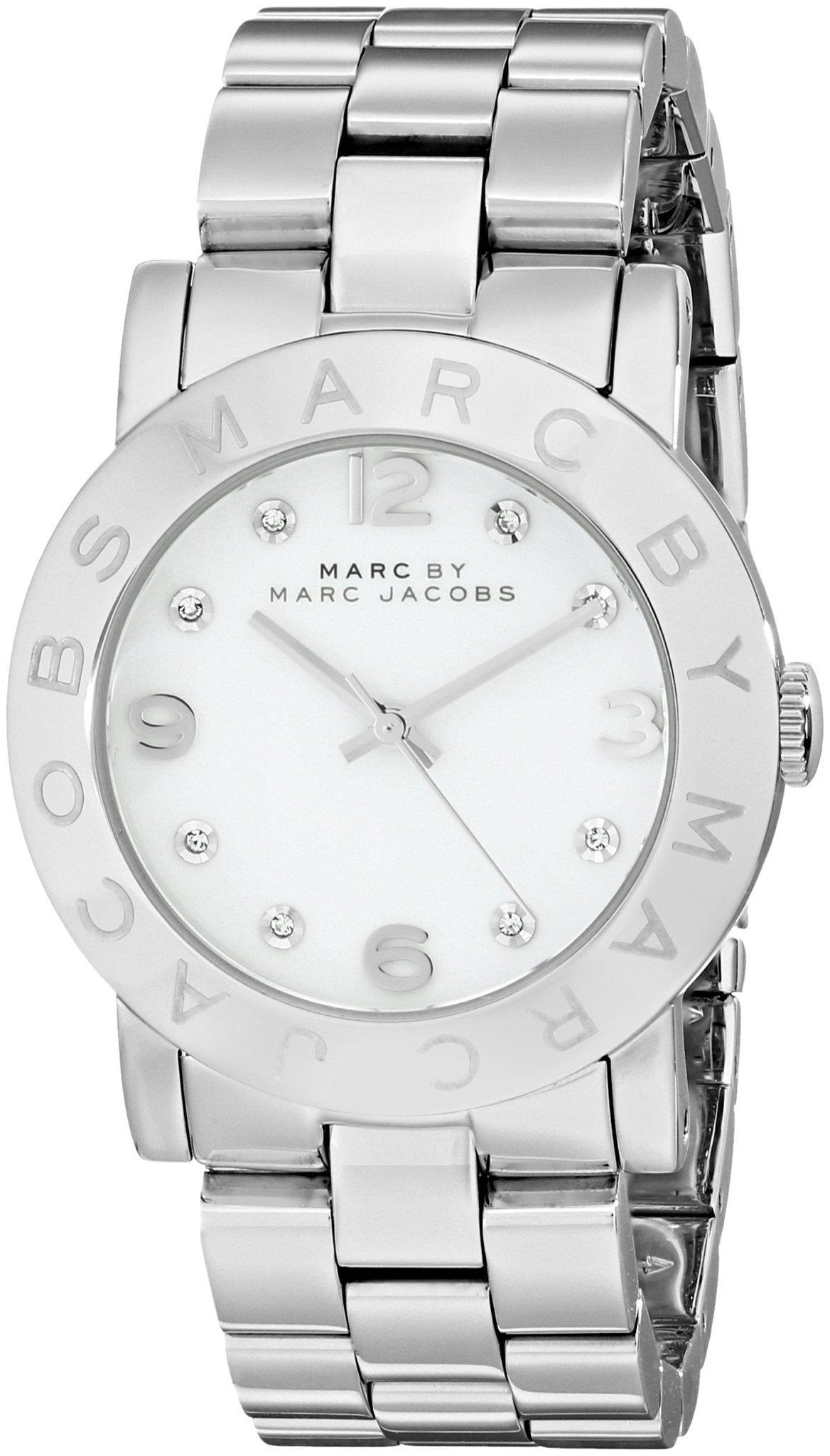  Shop Authentic Marc Jacobs Amy White Dial Silver Steel Strap Watch for Women - MBM3054 - Luxxuri
