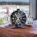  Shop Authentic Tag Heuer Carrera Chronograph Blue Dial Silver Steel Strap Watch for Men - CBG2A1Z.BA0658 - Luxxuri
