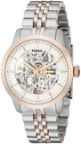  Shop Authentic Fossil Townsman Automatic Skeleton White Dial Two Tone Steel Strap Watch for Men - ME3075 - Luxxuri