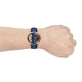  Shop Authentic Fossil Townsman Twist Skeleton Blue Dial Blue Leather Strap Watch for Men -  ME1138 - Luxxuri