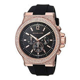  Shop Authentic Michael Kors Dylan Chronograph Black Dial Black Rubber Strap Watch For Women - MK8557 - Luxxuri
