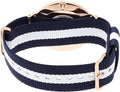  Shop Authentic Daniel Wellington Classic Glasgow White Dial Two Tone NATO Strap Watch for Men - DW00100004 - Luxxuri