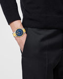  Shop Authentic Versace V-Auria Quartz Blue Dial Two Tone Steel Strap Watch for Men - VE0F00325 - Luxxuri