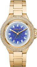  Shop Authentic Michael Kors Camille Analog Blue Dial Gold Steel Strap Watch For Women - MK7341 - Luxxuri