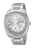  Shop Authentic Gucci G Timeless GG2570 Silver Dial Silver Steel Strap Watch For Men - YA142402 - Luxxuri