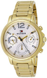  Shop Authentic Tommy Hilfiger Claudia White Dial Gold Steel Strap Watch for Women - 1781742 - Luxxuri