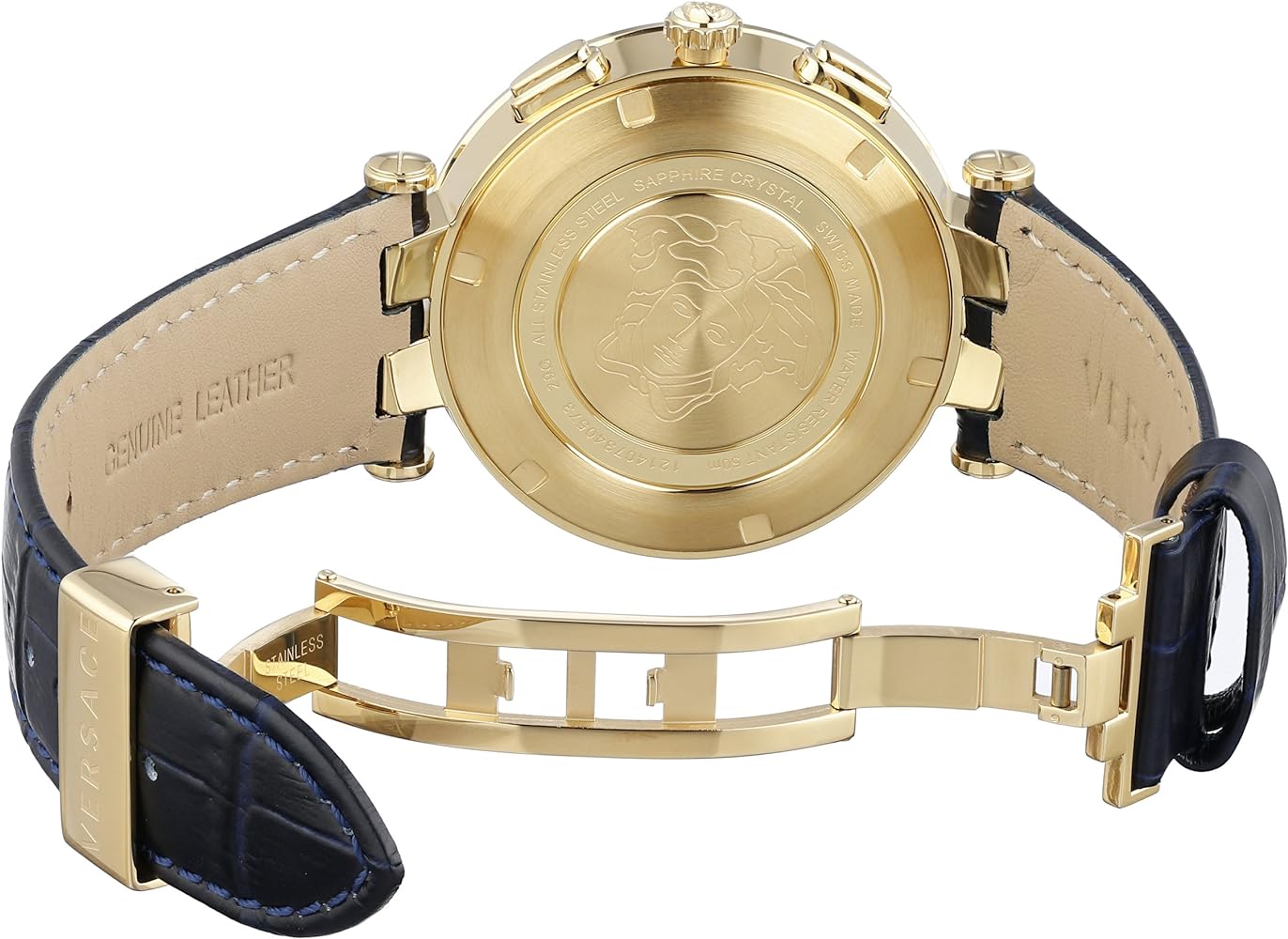  Shop Authentic Versace Race GMT Blue Dial Blue Leather Strap Watch For Men - 29G70D282 - Luxxuri