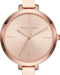  Shop Authentic Michael Kors Jaryn Quartz Rose Gold Dial Rose Gold Steel Strap Watch For Women - MK3735 - Luxxuri