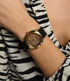  Shop Authentic Guess Clarity Gold Dial Black Silicone Strap Watch for Women - GW0109L1 - Luxxuri