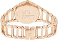  Shop Authentic Calvin Klein Stately White Dial Rose Gold Steel Strap Watch for Women - K3G23626 - Luxxuri