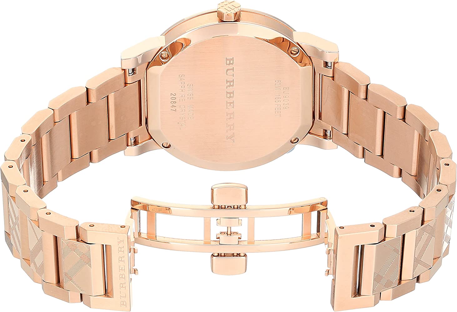  Shop Authentic Burberry The City Rose Gold Dial Rose Gold Steel Strap Watch for Women - BU9146 - Luxxuri