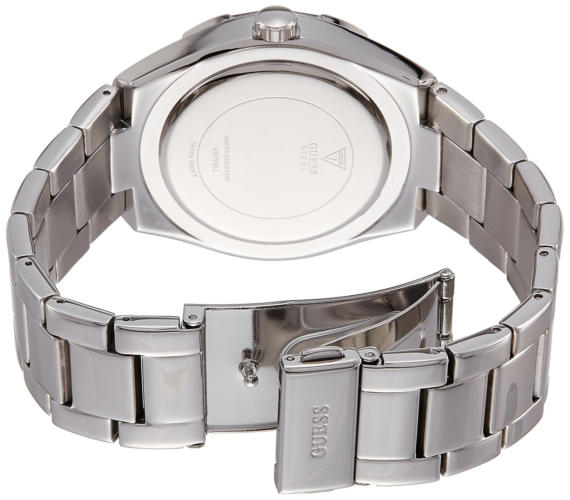  Shop Authentic Guess Luna Diamonds Silver Dial Silver Steel Strap Watch for Women - W0729L1 - Luxxuri
