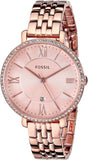  Shop Authentic Fossil Jacqueline Rose Gold Dial Rose Gold Steel Strap Watch for Women - ES3632 - Luxxuri