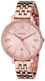  Shop Authentic Fossil Jacqueline Rose Gold Dial Rose Gold Steel Strap Watch for Women - ES3632 - Luxxuri