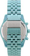  Shop Authentic Michael Kors Lexington Chronograph Turquoise Dial Turquoise Steel Strap Watch For Men - MK8793 - Luxxuri