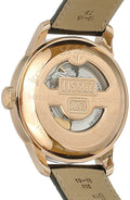 Tissot T Classic Le Locle Automatic Black Dial Black Leather Strap Watch For Men - T41.5.423.53