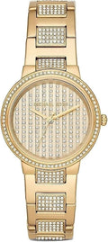 Shop Authentic Michael Kors Gabbi Crystals Gold Dial Gold Steel Strap Watch For Women - MK3985 - Luxxuri
