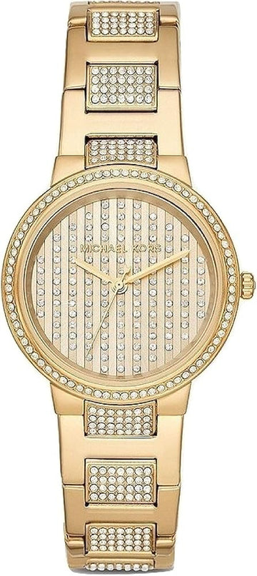  Shop Authentic Michael Kors Gabbi Crystals Gold Dial Gold Steel Strap Watch For Women - MK3985 - Luxxuri