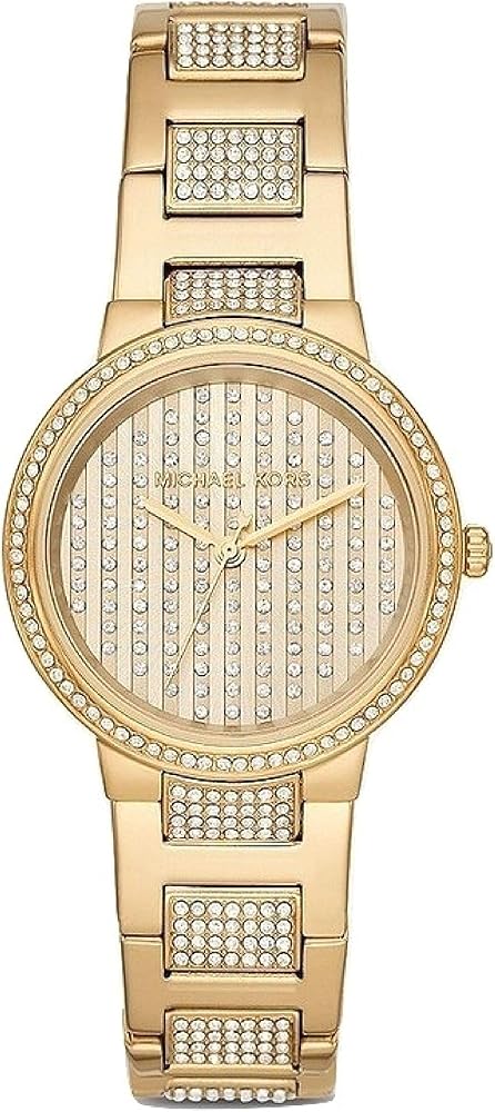  Shop Authentic Michael Kors Gabbi Crystals Gold Dial Gold Steel Strap Watch For Women - MK3985 - Luxxuri