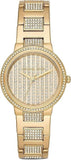  Shop Authentic Michael Kors Gabbi Crystals Gold Dial Gold Steel Strap Watch For Women - MK3985 - Luxxuri