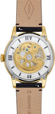  Shop Authentic Fossil Townsman Automatic Skeleton Black Dial Black Leather Strap Watch for Men - ME3210 - Luxxuri