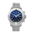  Shop Authentic Breitling Avenger Chronograph 45mm Blue Dial Silver Steel Strap Watch for Men - A13317101C1A1 - Luxxuri