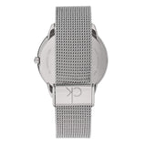  Shop Authentic Calvin Klein Minimal Blue Dial Silver Mesh Bracelet Watch for Men - K3M2112N - Luxxuri