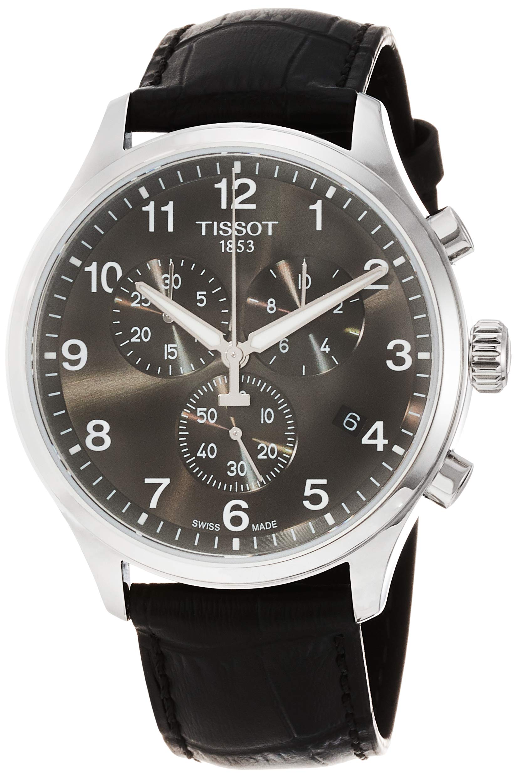  Shop Authentic Tissot Chrono XL Classic Black Dial Black Leather Strap Watch For Men - T116.617.16.057.00 - Luxxuri