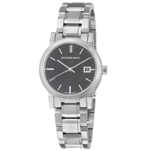  Shop Authentic Burberry The City Black Dial Silver Steel Strap Watch for Women - BU9101 - Luxxuri