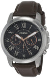  Shop Authentic Fossil Grant Chronograph Black Dial Brown Leather Strap Watch for Men - FS4813 - Luxxuri