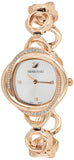  Shop Authentic Swarovski Crystal Flower Silver Dial Rose Gold Steel Strap Watch for Women - 5547626 - Luxxuri