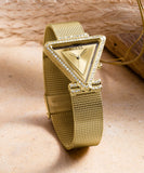  Shop Authentic Guess Fame Diamonds Gold Dial Gold Mesh Bracelet Watch for Women - GW0508L2 - Luxxuri