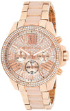  Shop Authentic Michael Kors Wren Crystals Rose Gold Dial Rose Gold Steel Strap Watch for Women - MK6096 - Luxxuri